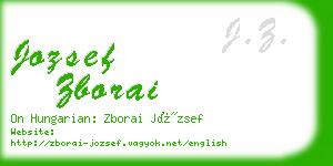 jozsef zborai business card